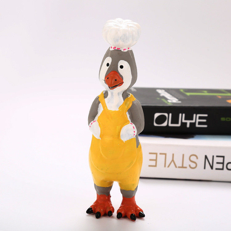 Het piepende Interactieve Rubberpuppy van de Latexkip kauwt Speelgoed 70g 24X6X6 Cm