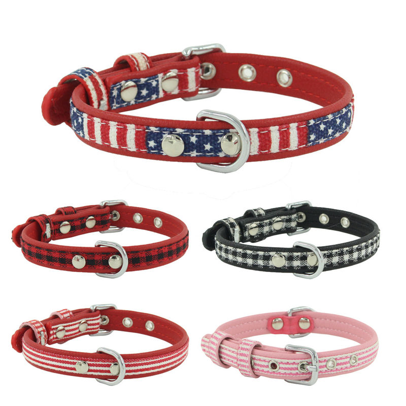 De aangepaste Druk Gepersonaliseerde Logo Dog Collar Adjustable Pet-Riem van de hondhals
