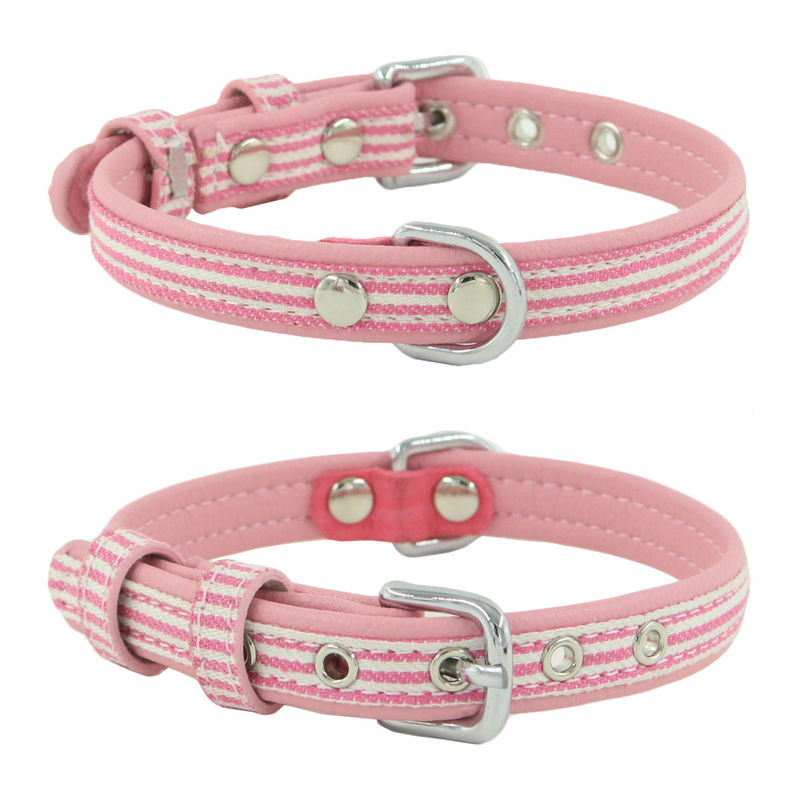 De aangepaste Druk Gepersonaliseerde Logo Dog Collar Adjustable Pet-Riem van de hondhals