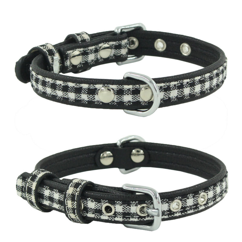 De aangepaste Druk Gepersonaliseerde Logo Dog Collar Adjustable Pet-Riem van de hondhals