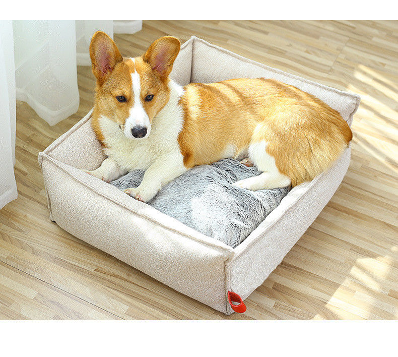 Duurzame In te ademen Rechthoek die Comfortabel Huisdierenbed voor Grote Middelgrote Kleine Honden slapen