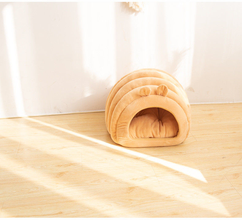 Semienclosed Comfortabele Rust van het Huisdierenbed onderaan de Kat van Slaapmat removeable cover nest for