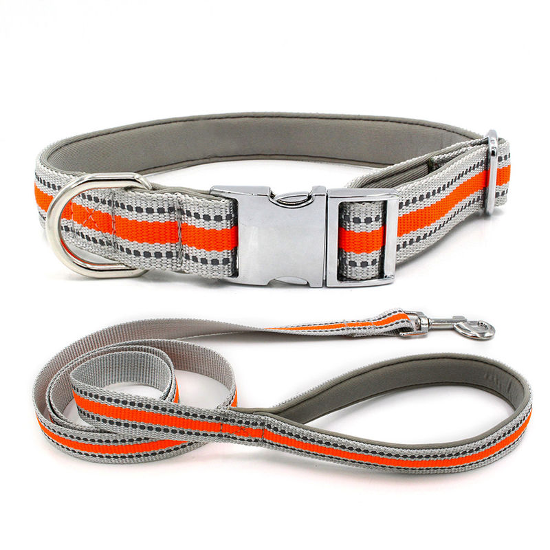Comfortabel het Puppylood van Drawstring van de Zinklegering en de Hondleiband van het Kraag Vastgestelde Weerspiegelende Lint