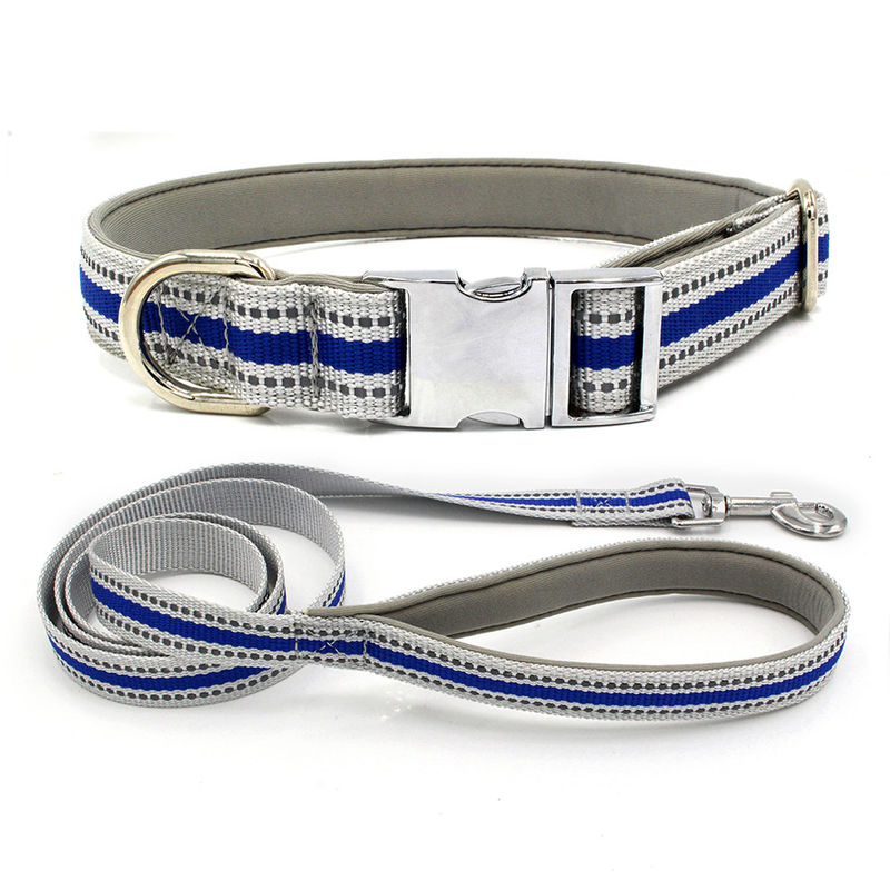 Comfortabel het Puppylood van Drawstring van de Zinklegering en de Hondleiband van het Kraag Vastgestelde Weerspiegelende Lint
