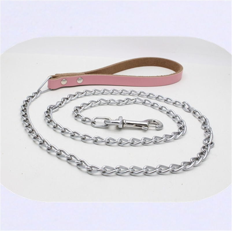 De passende van de de Halsketting van de Zweephond van de het Ijzertractie Chrome Geplateerde Ketting van de de Hondleiband