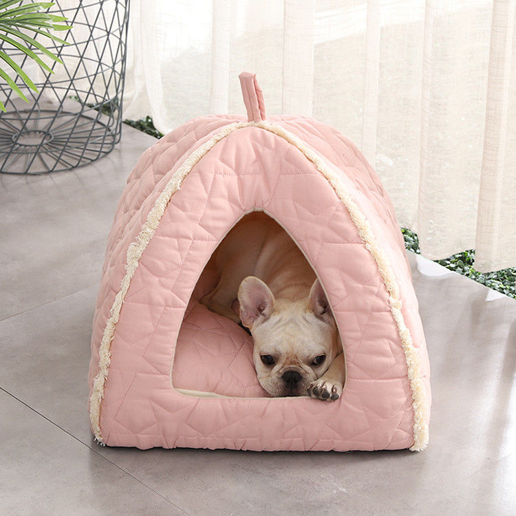 De Tent van het pluchehuisdier met van de de Misstapbodem van Ritssluitings de Afneembare Mat Dog Bed With Non Iglo Cat House Kennel