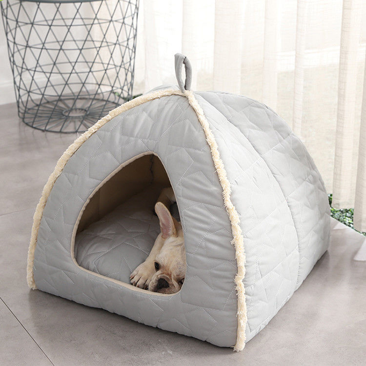 De Tent van het pluchehuisdier met van de de Misstapbodem van Ritssluitings de Afneembare Mat Dog Bed With Non Iglo Cat House Kennel
