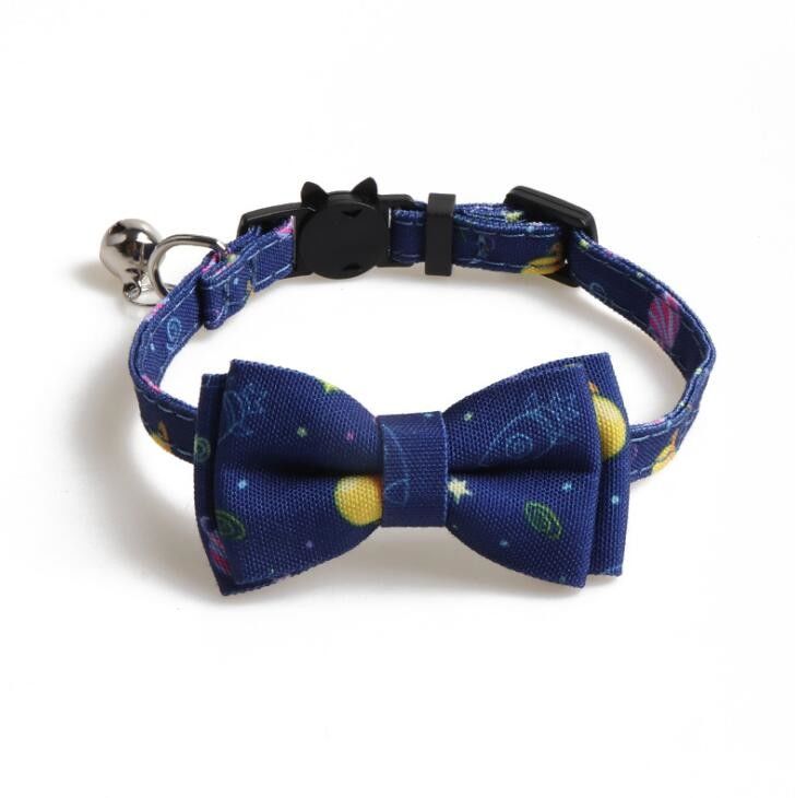Regelbaar Huisdier Cat Collar Breakaway met Leuke Vlinderdas en Klok voor Pot en Sommige Puppy