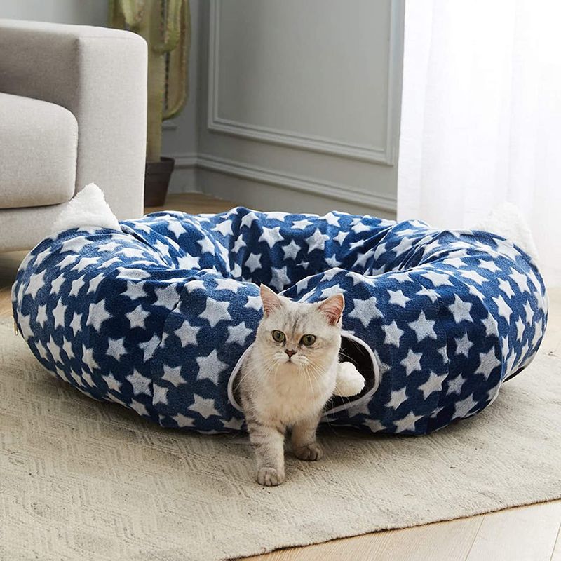 De Centrale Mat Dog Collapsible With Fun Bal van pretcat tunnel with bed with voor het Puppy van Huisdierenkatjes