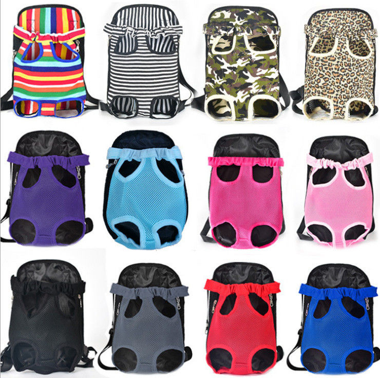De benen overhandigt uit Vrij Regelbaar Front Dog Carrier Backpack Travel voor Klein Middelgroot Puppy