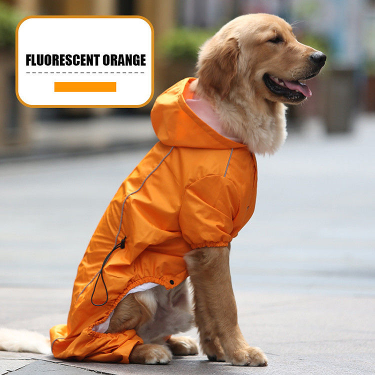 Van de de Regenjas s-XXL Hond van de de winter Warm In te ademen Weerspiegelend Geel Hond de Regenkostuum