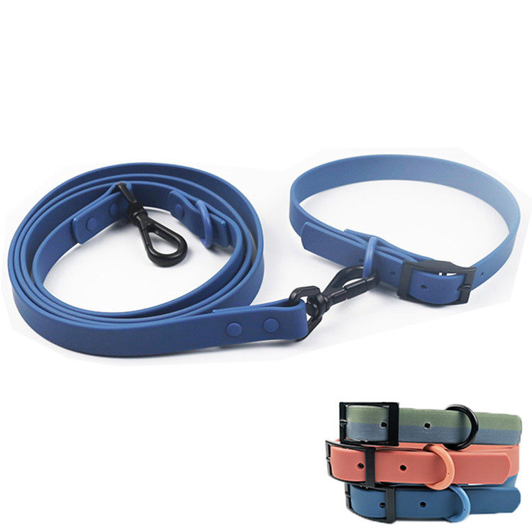 De exclusieve Duurzame Zachte Pvc-van de Leerhalsband en Leiband Reeks bedekte Waterdicht met een laag