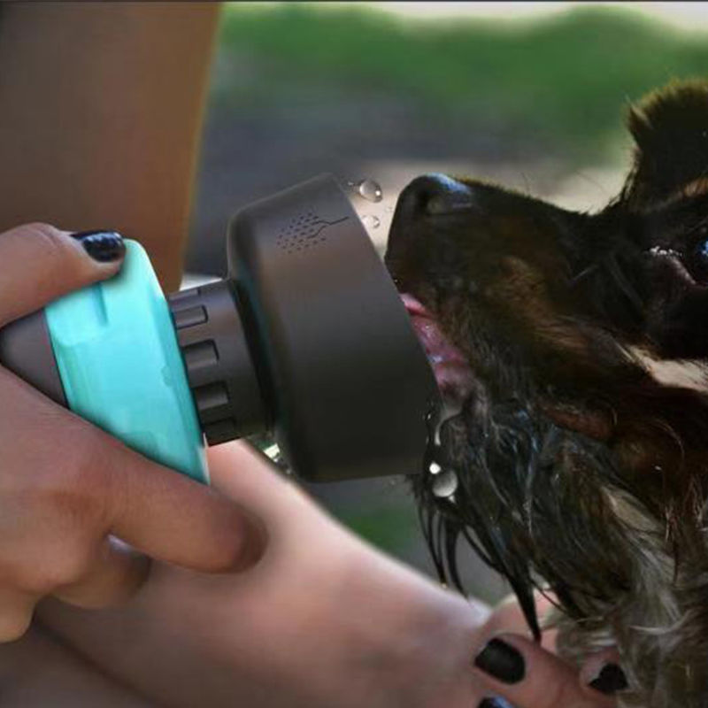 Het Huisdierenhond van het Clamshellontwerp de Lekvrije het Drinken Draagbare Fles van het Samendrukkingswater