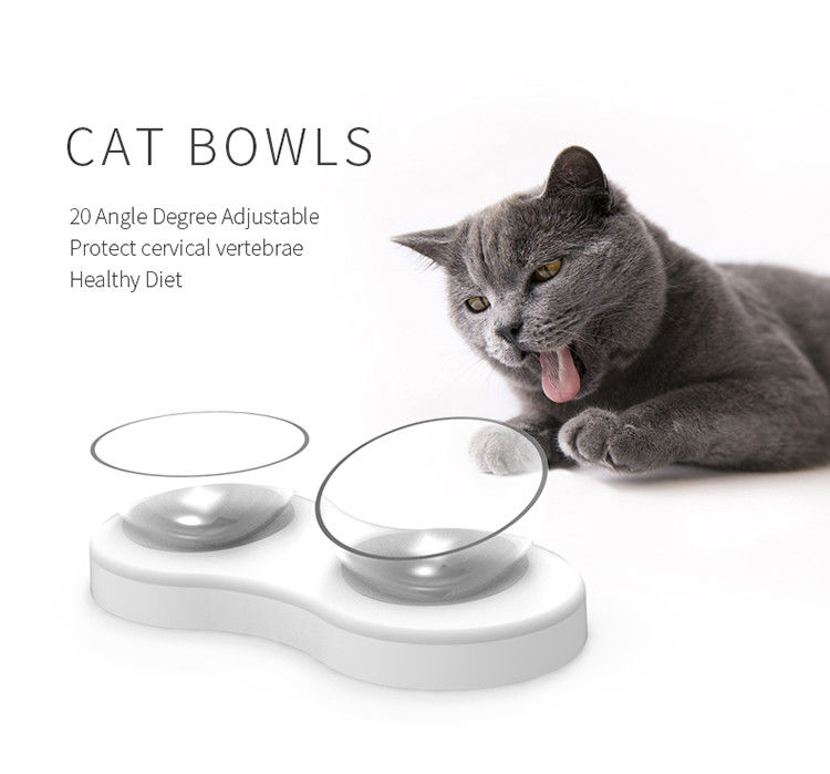 Opgeheven Dubbele Kleine Dieren 32.3*16.5*9.5cm van Cat Food Bowls Funny For