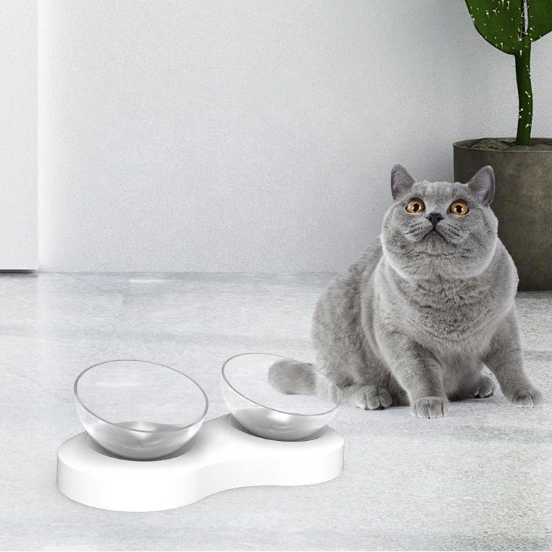 Opgeheven Dubbele Kleine Dieren 32.3*16.5*9.5cm van Cat Food Bowls Funny For