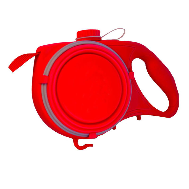 Nylon van de de Hondenreis van de Huisdierenleiband het Waterfles met de Automaat van de Afvalzak