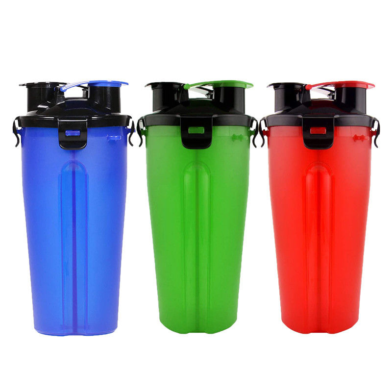 Draagbare Reis 2 in 1 Fles 12oz van het Hondwater voor Huisdieren Openluchtvoedsel &amp; Water
