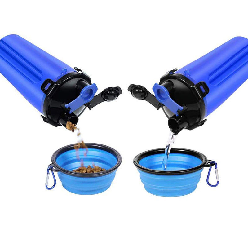 350ml hondwater en Voedselfles Hallupets met Opvouwbare Draagbare Kommen
