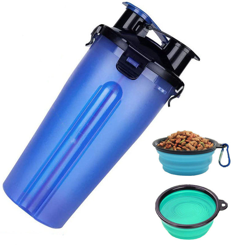 350ml hondwater en Voedselfles Hallupets met Opvouwbare Draagbare Kommen
