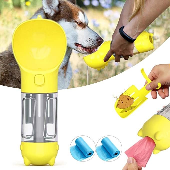 De draagbare Houder van de het Afvalzak van de Hond Drinkende Fles 300ML
