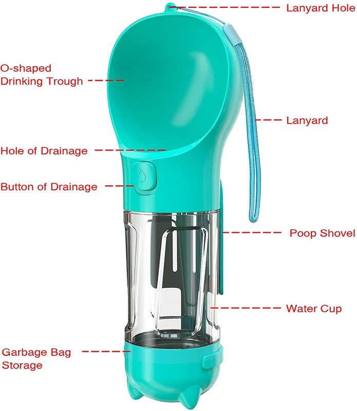 Plastic Openlucht het Waterfles 300ML van de Hondenreis