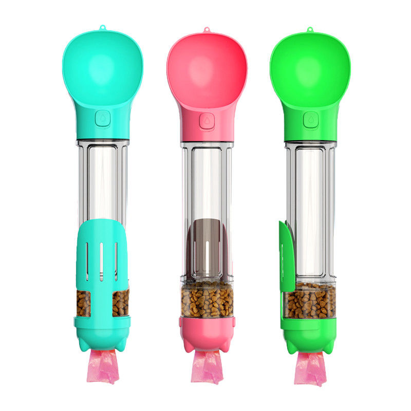 Van de het Waterfles van de Hallupets Draagbaar Hond het Lekbewijs 4 in 1 voor het Drinken van en het Eten van Combo-Kop