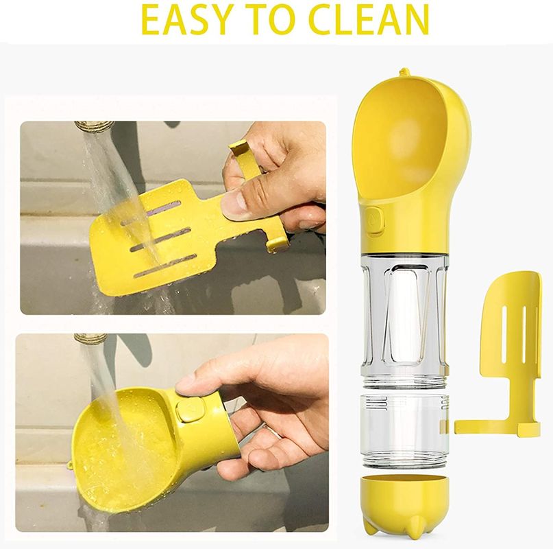 Van de het Waterfles van de Hallupets Draagbaar Hond het Lekbewijs 4 in 1 voor het Drinken van en het Eten van Combo-Kop