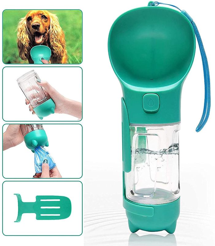 BSCI-Lekbewijs 2 in 1 van het de Flessenpuppy van het Hondwater het Waterautomaat met Achterschipschop