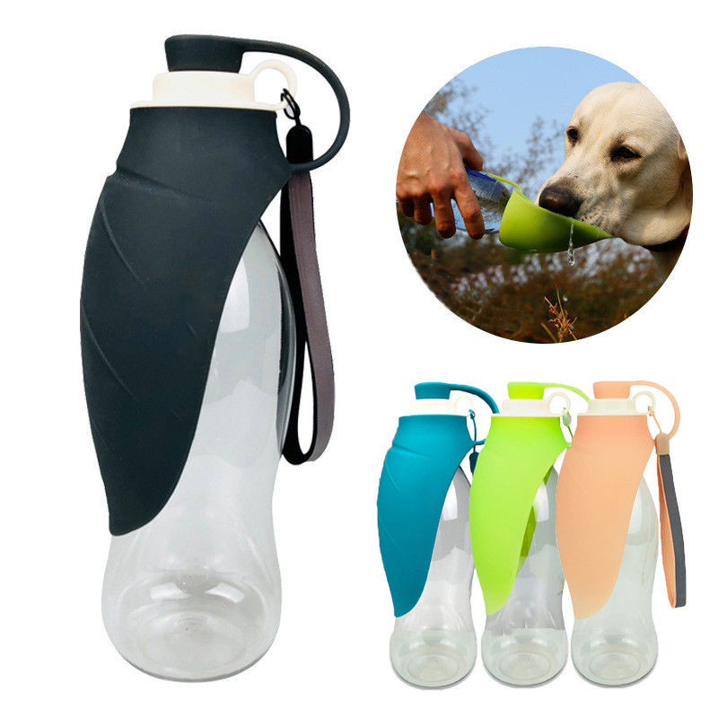 580ml van het de Hondwater van het blad Vouwbare Silicone de Flessenhond het Drinken Flessen voor Reizende Wandeling