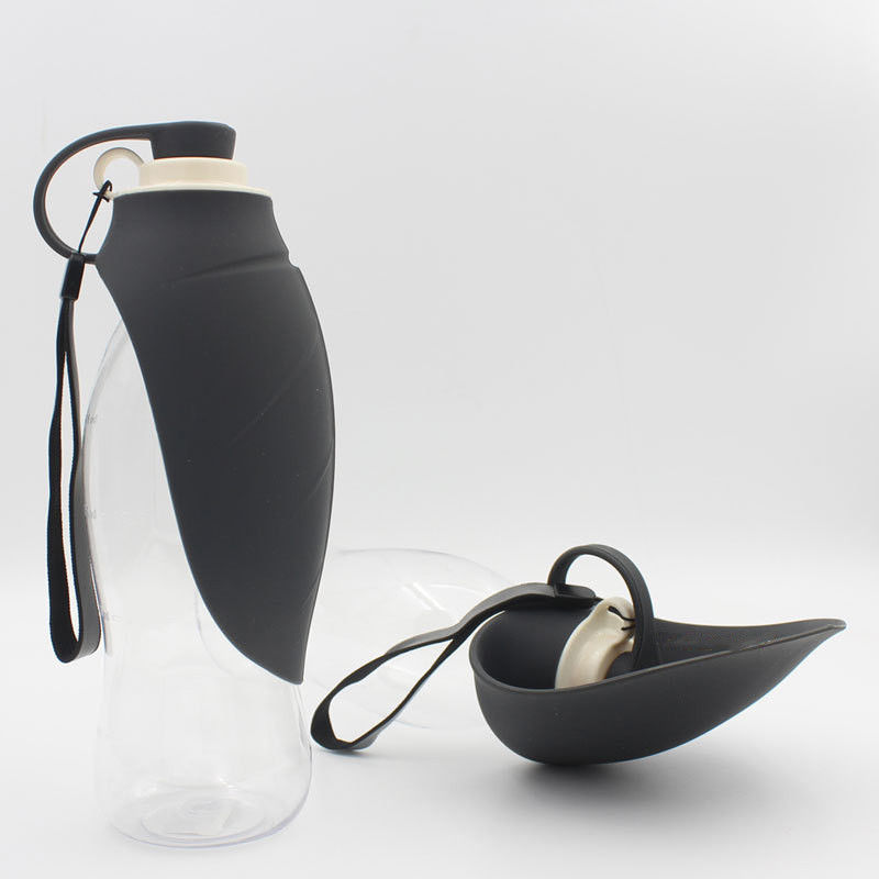 580ml van het de Hondwater van het blad Vouwbare Silicone de Flessenhond het Drinken Flessen voor Reizende Wandeling