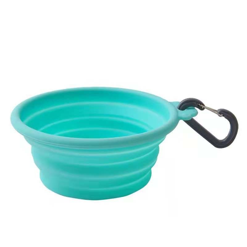 Van de het Siliconehond van BB Groene Openlucht Opvouwbare het Waterkom voor het Lopen Wandeling het Reizen