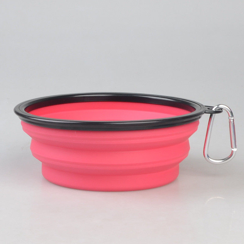 16oz draagbare Vouwbare het Voedsel voor huisdierenschotels van de Hondkom met Carabiner voor de Reizende het Lopen Kom van de Huisdierenhond