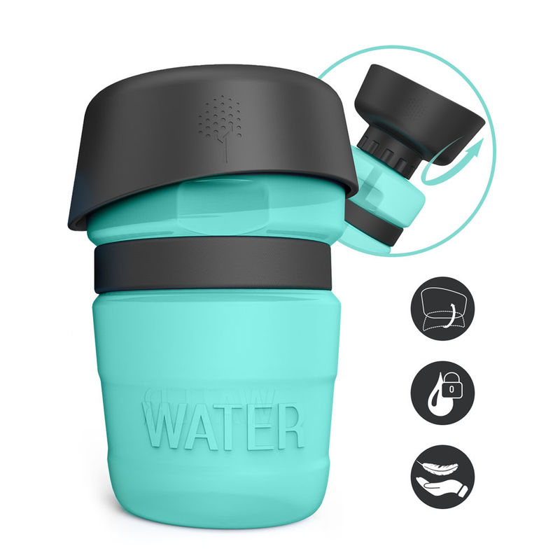 520ml HDPE van de het Waterfles van het Siliconehuisdier van het het Lekbewijs de Fles van het de Hondwater
