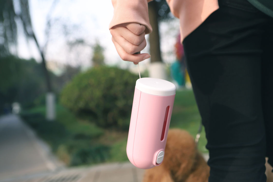 Roze Vouwbare van de de Flessenautomaat van het Hondwater van de Hondmini portable Kleine het huisdierenketel