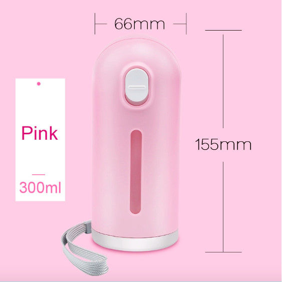 Roze Vouwbare van de de Flessenautomaat van het Hondwater van de Hondmini portable Kleine het huisdierenketel