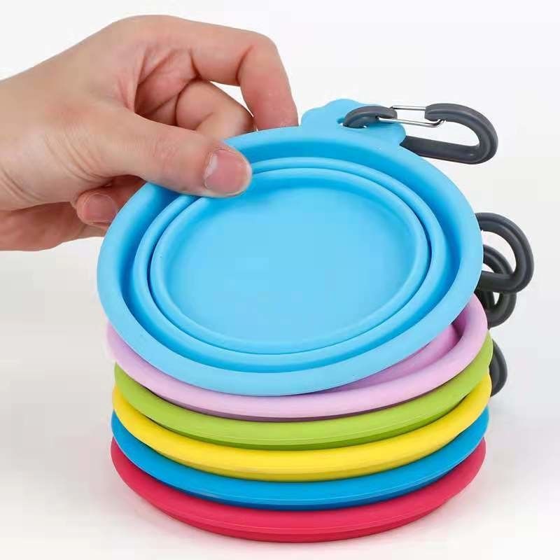 Van het de Hondwater van het Hallupets de Opvouwbare Silicone Kom van de Komcat food water custom dog