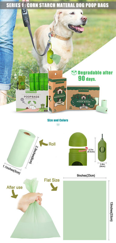 Biologisch afbreekbare Cat Dog Poop Bag Dispenser 100%