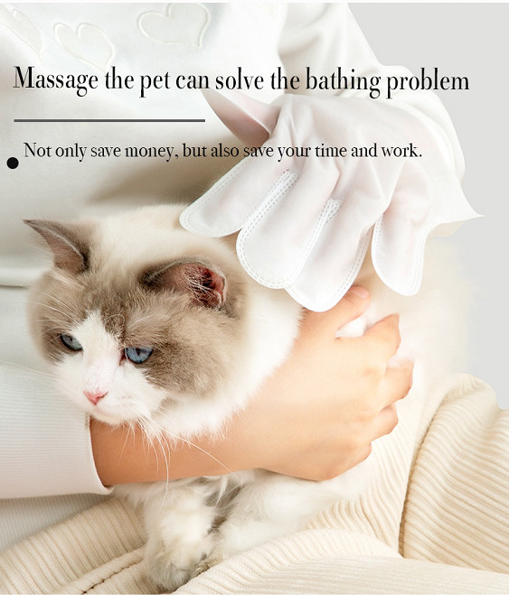 Veilige en Duurzame Huisdier Beschikbare het Schoonmaken Massage Geen Washandschoenen 5 PCs